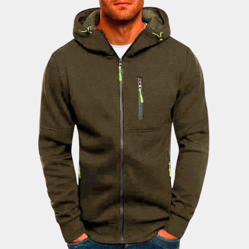 Marcus Wren | Casual Zip-Up Hoodie