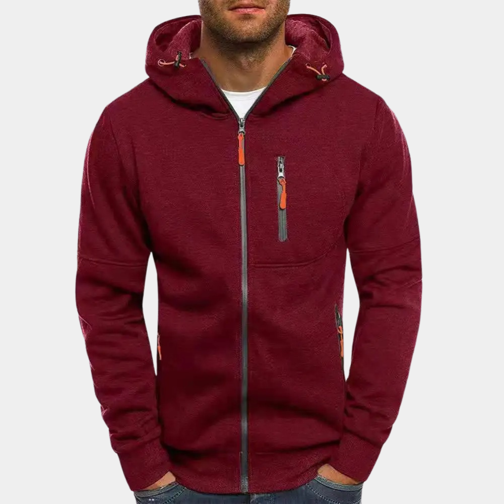 Marcus Wren | Casual Zip-Up Hoodie