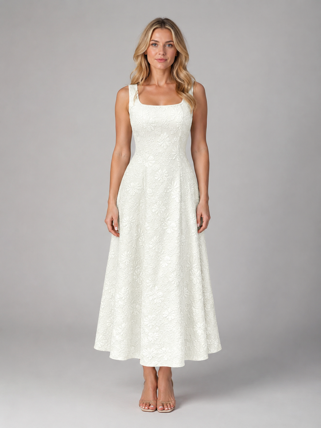Isolde Rae | Jacquard A-Line Midi Dress