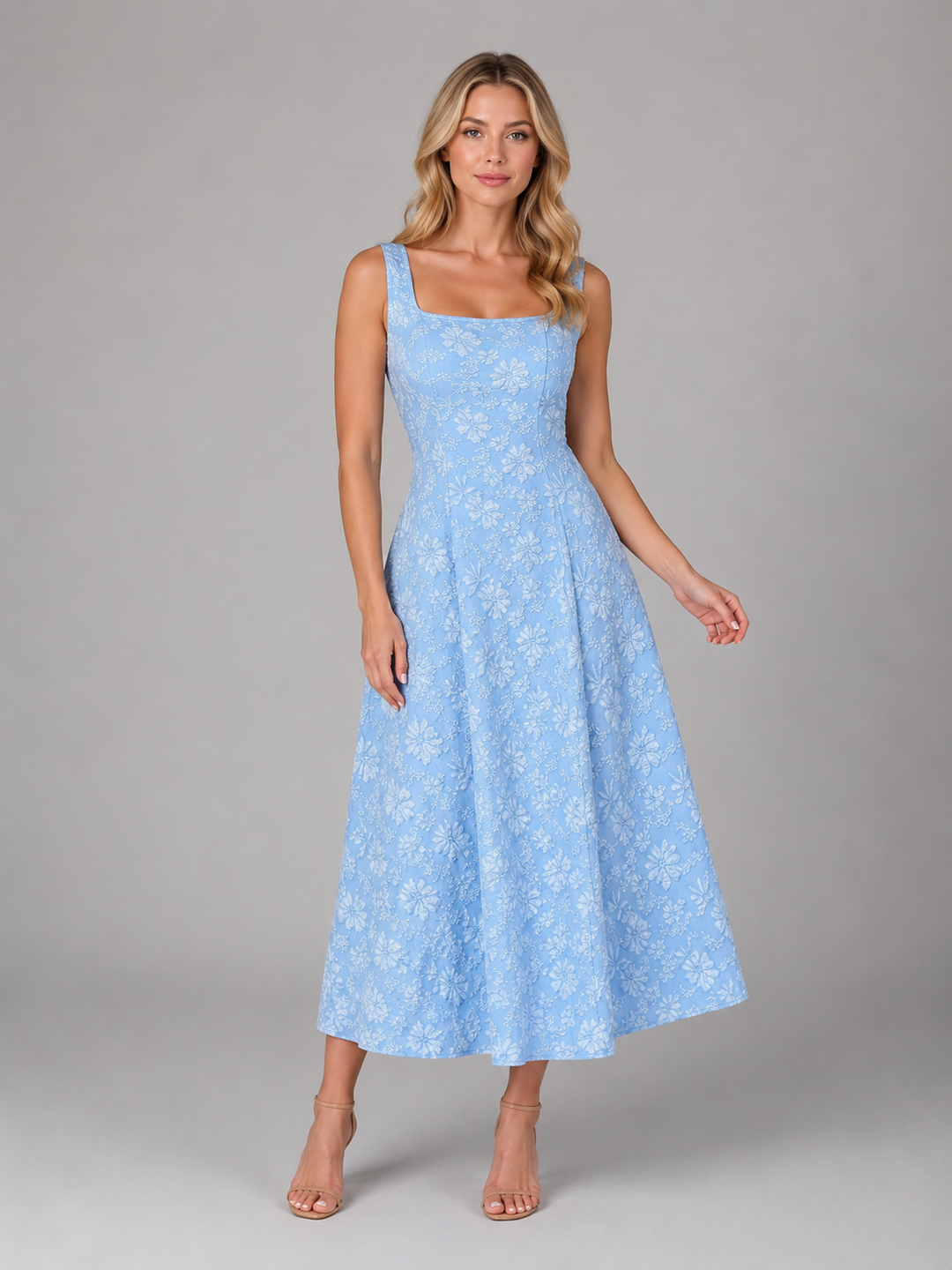 Isolde Rae | Jacquard A-Line Midi Dress