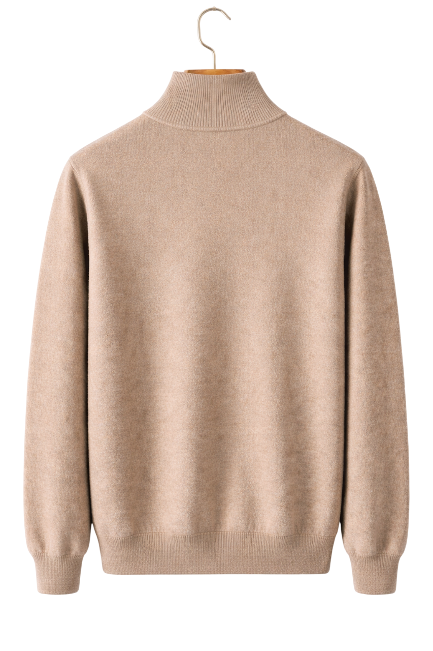 Cassian | Cashmere Wool Blend Zip Jacket, Mid-Weight