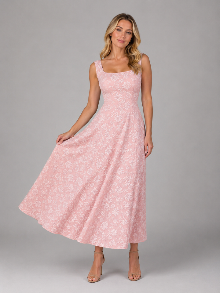 Isolde Rae | Jacquard A-Line Midi Dress
