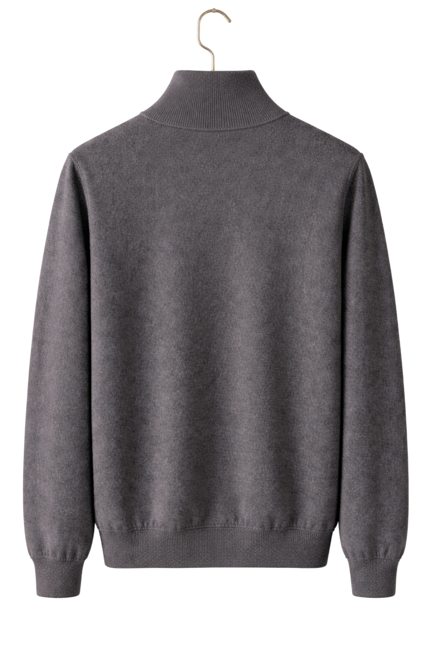 Cassian | Cashmere Wool Blend Zip Jacket, Mid-Weight