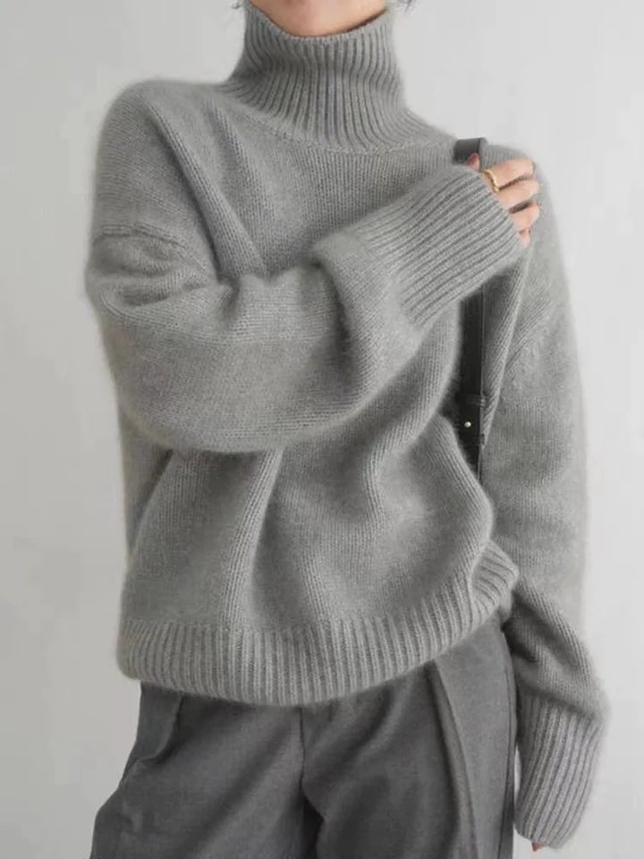 Celestine | High Collar Cashmere Sweater