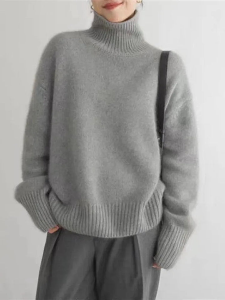 Celestine | High Collar Cashmere Sweater
