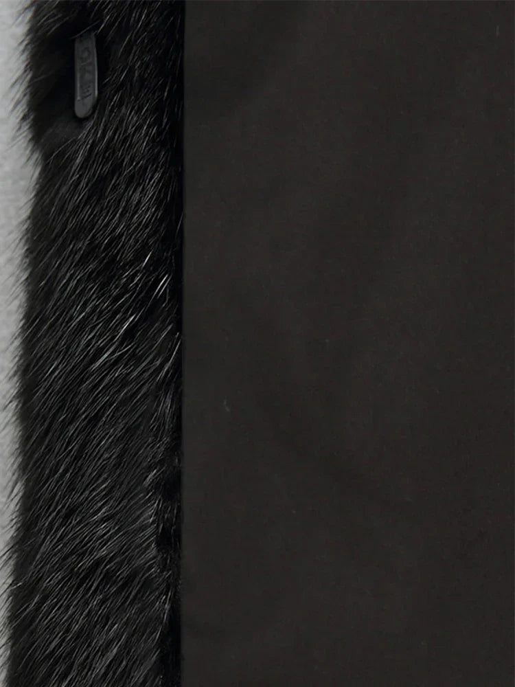 Marisette Rose | Black Faux Fur Coat with Hood