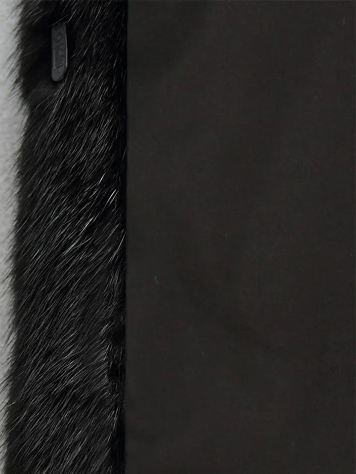 Marisette Rose | Black Faux Fur Coat with Hood