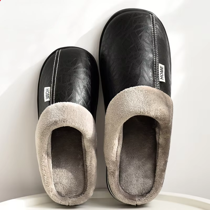 Dominic | Faux Fur-Lined House Slippers