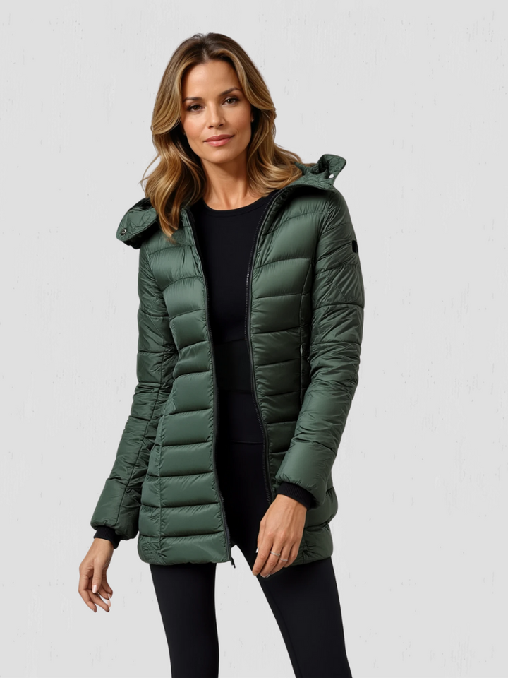 Zoe | Long Puffer Jacket, Longline Silhouette