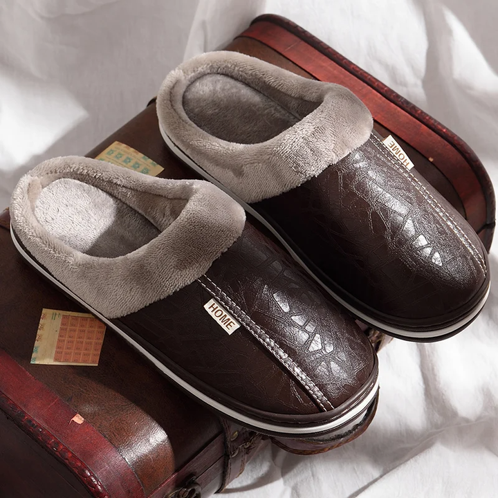 Dominic | Faux Fur-Lined House Slippers