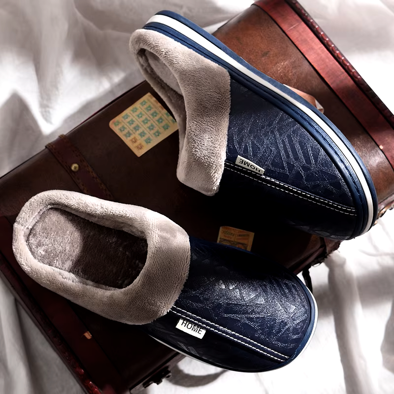 Dominic | Faux Fur-Lined House Slippers