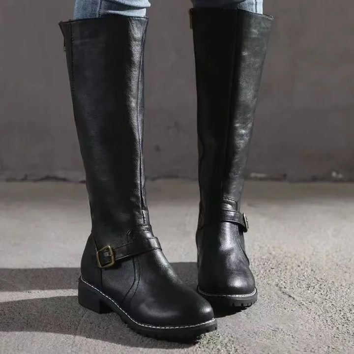 Natalie | Classic Premium Black Boots for Women