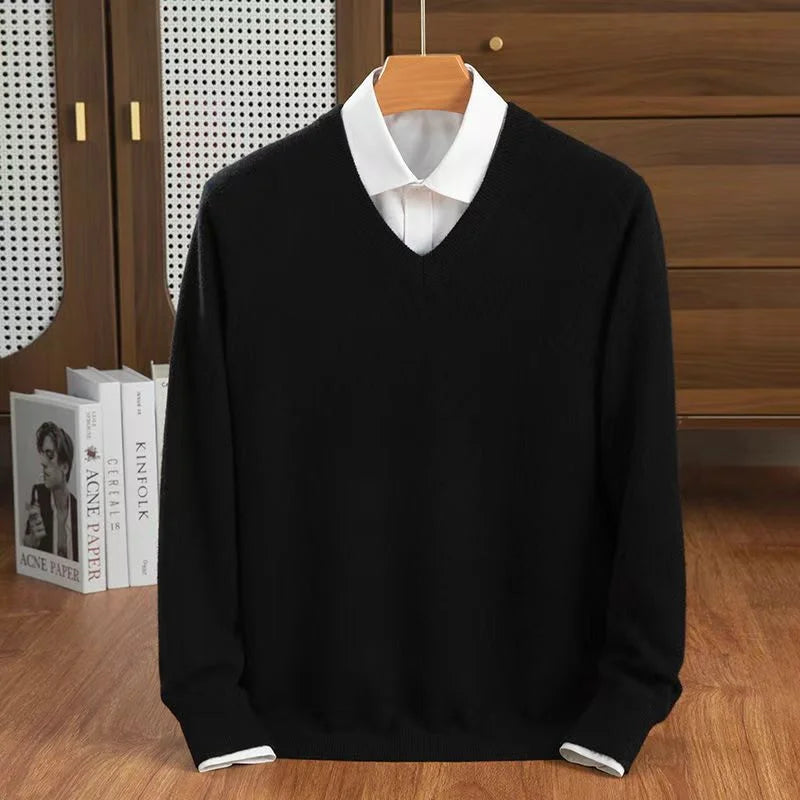 Elias Rae | Cashmere V-Neck Sweater