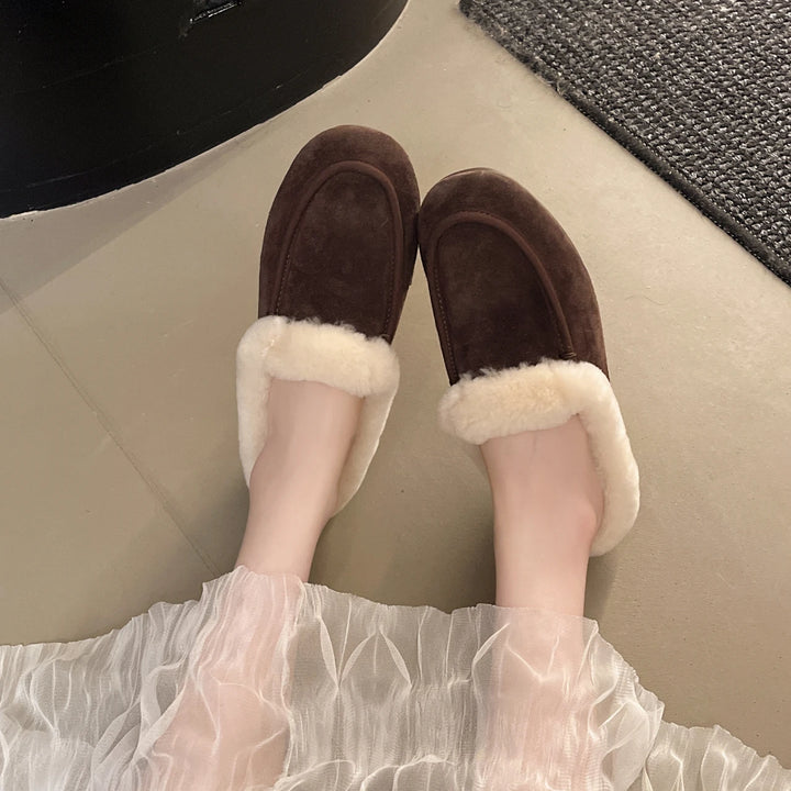 Wren Hayes | Shearling Fur Mule Loafers