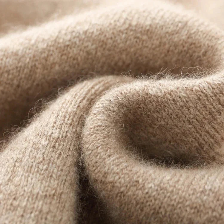 Alessandro | Cashmere Zip-Up Sweater with Ribbed Collar