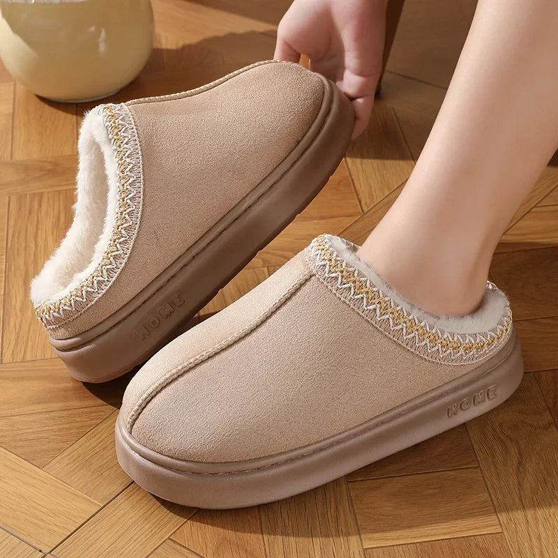 Marisol | Fluffy Platform Slippers