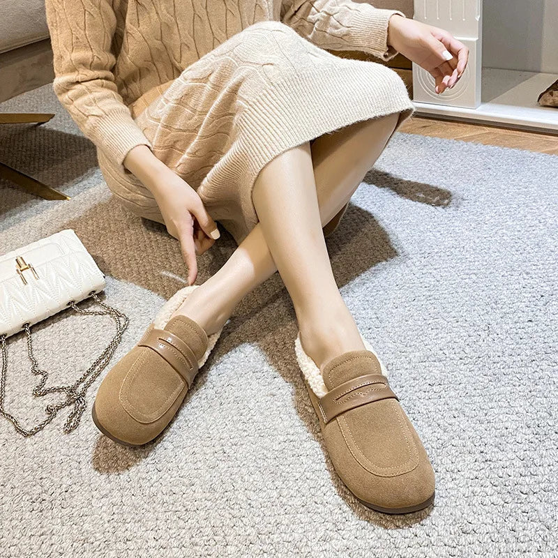 Josephine | Lambwool Lined Suede Loafers