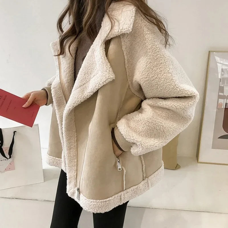 Élodie | Suede Shearling Jacket