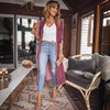 Genevra | Velvet Kimono Duster Cardigan