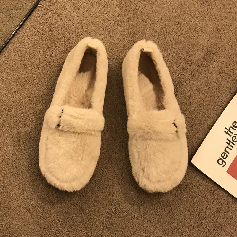 Marisol Hayes | Elegant Fur Moccasin Loafers