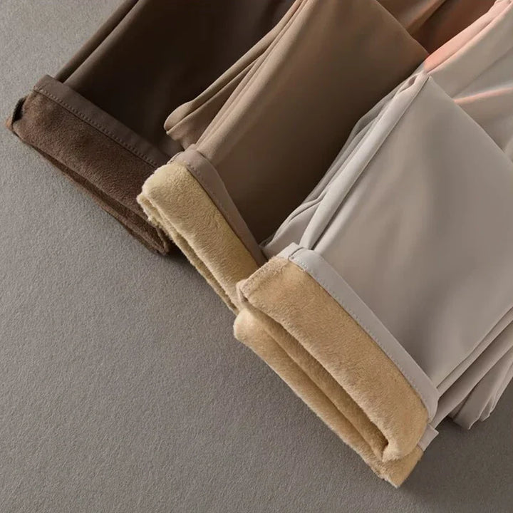 Marcus | Fleece Lined Trousers, Tapered Fit