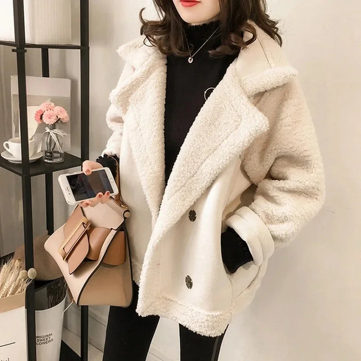 Élodie | Suede Shearling Jacket