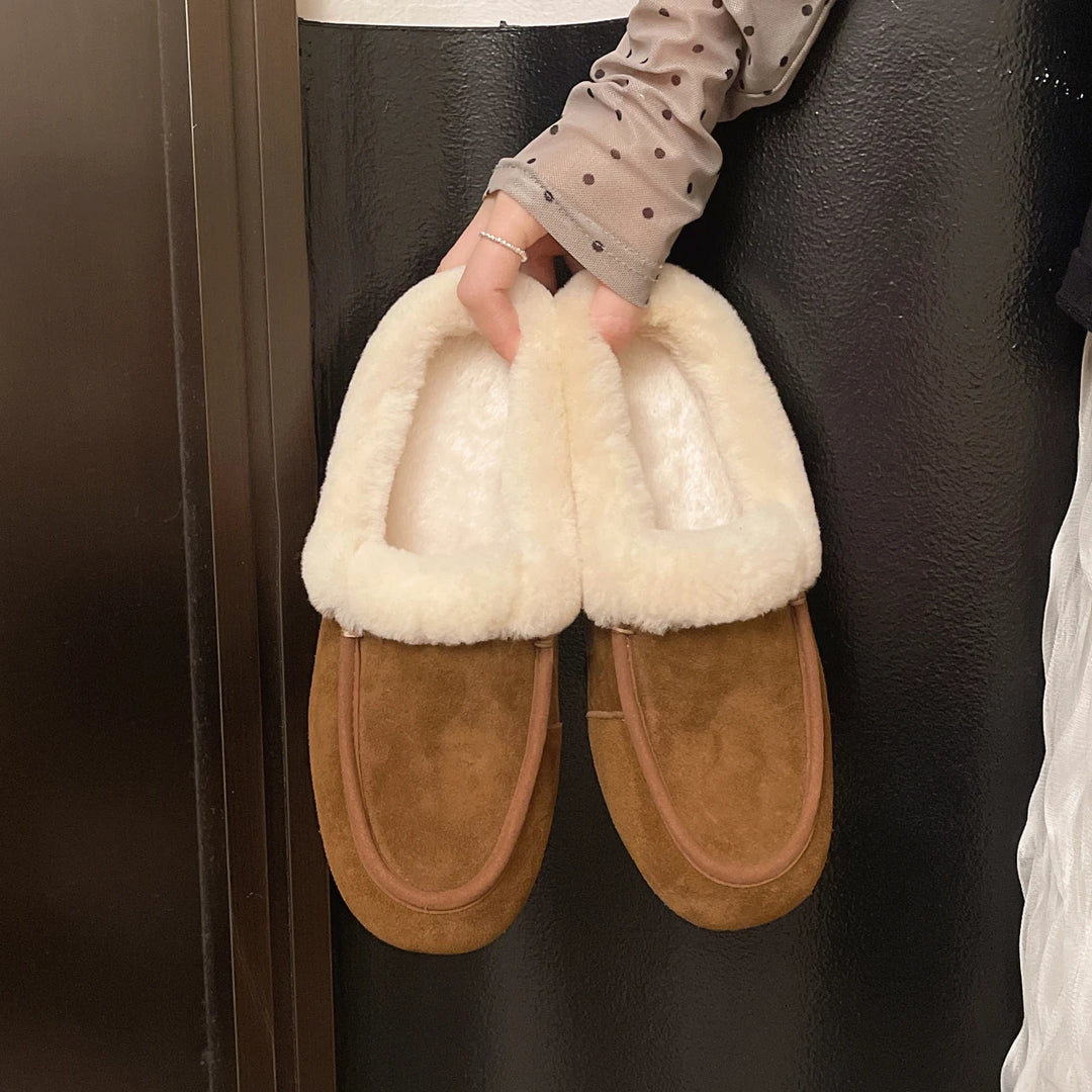 Wren Hayes | Shearling Fur Mule Loafers