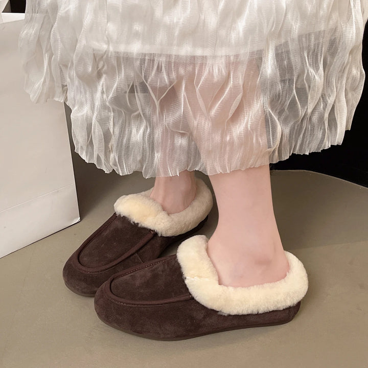 Wren Hayes | Shearling Fur Mule Loafers