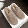 Rosalind Faye | Mink Fur Slip-On Loafers
