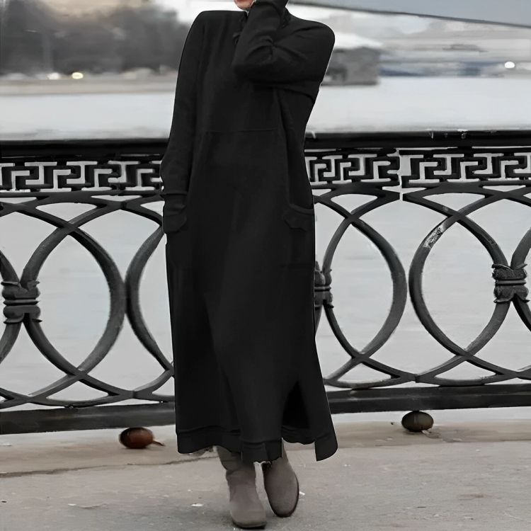 Delphine | Knit Maxi Sweater Dress, Long Sleeve
