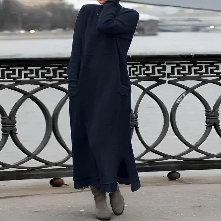 Delphine | Knit Maxi Sweater Dress, Long Sleeve