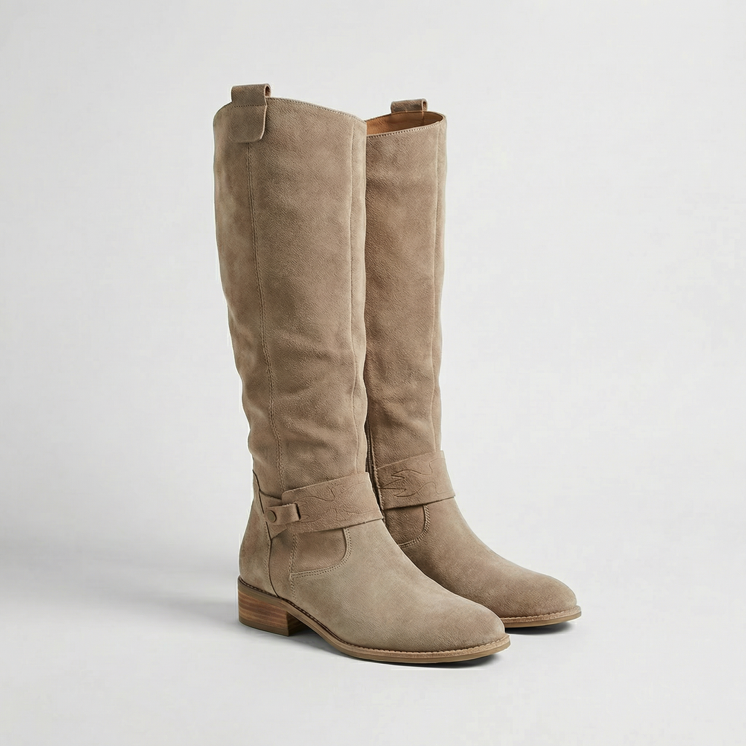 Sienna | Knee-High Suede Slouch Boots
