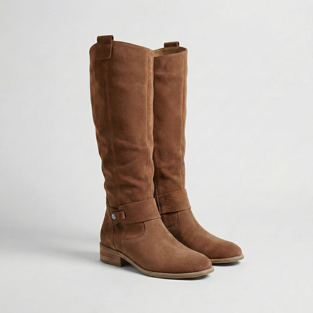 Sienna | Knee-High Suede Slouch Boots