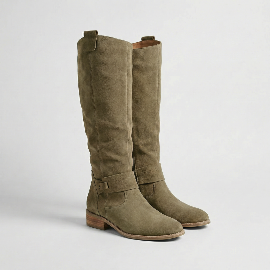 Sienna | Knee-High Suede Slouch Boots