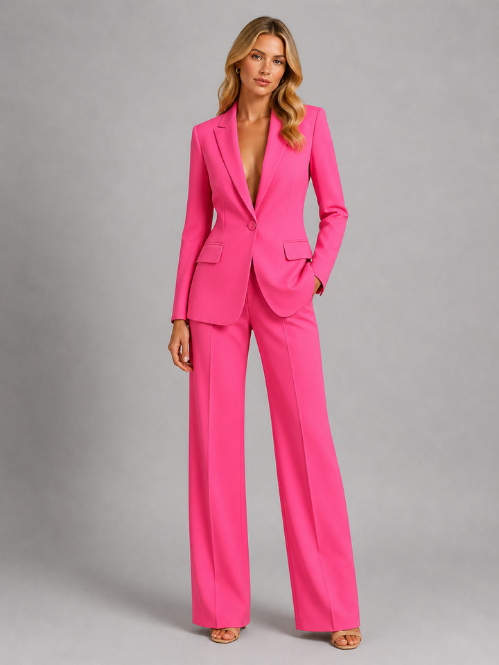 Genevieve | Tailored Blazer and Wide-Leg Trousers Set