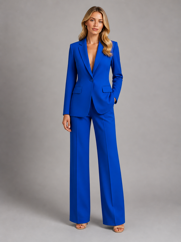 Genevieve | Tailored Blazer and Wide-Leg Trousers Set