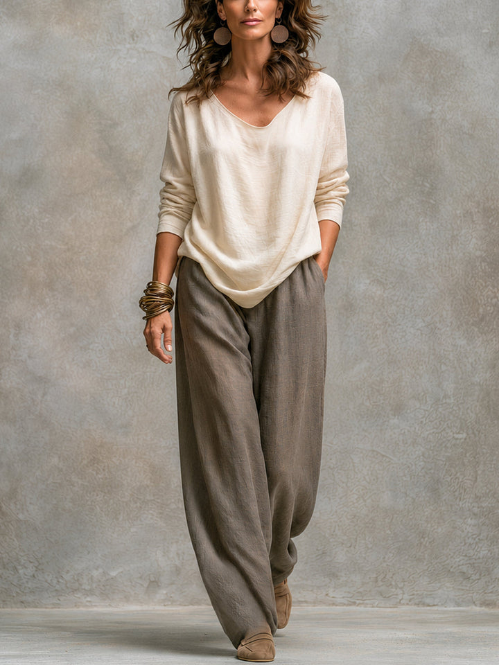 Marisette | Three-Piece Wide-Leg Pants Suit