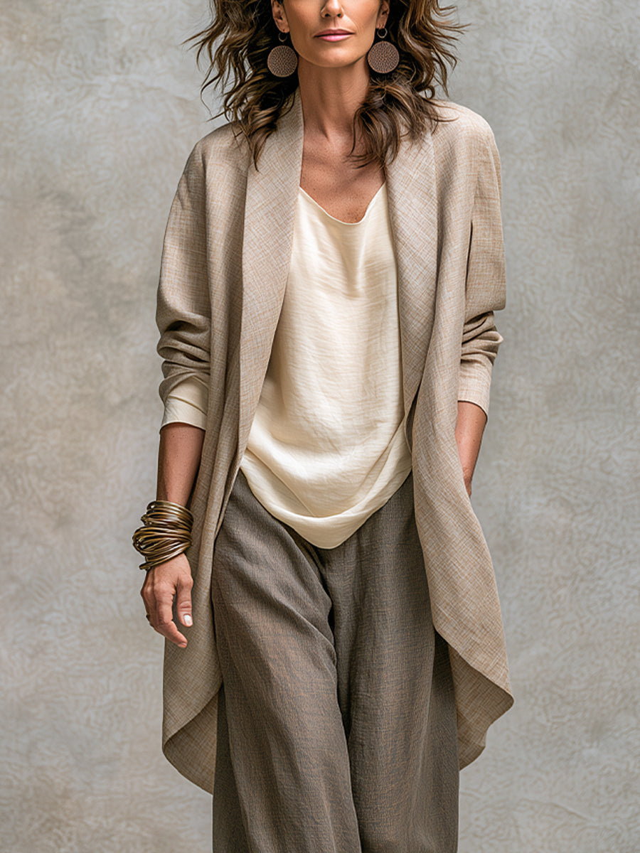 Marisette | Three-Piece Wide-Leg Pants Suit