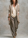 Marisette | Three-Piece Wide-Leg Pants Suit