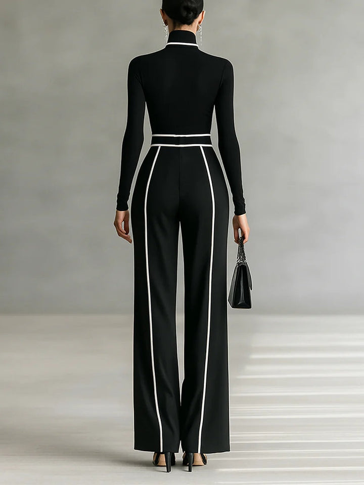 Beatrix | Turtleneck Top and Wide-Leg Pants Set