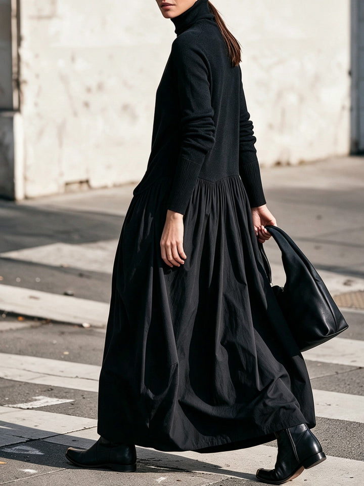 Marigold Hayes | High Neck Oversized Maxi Dress