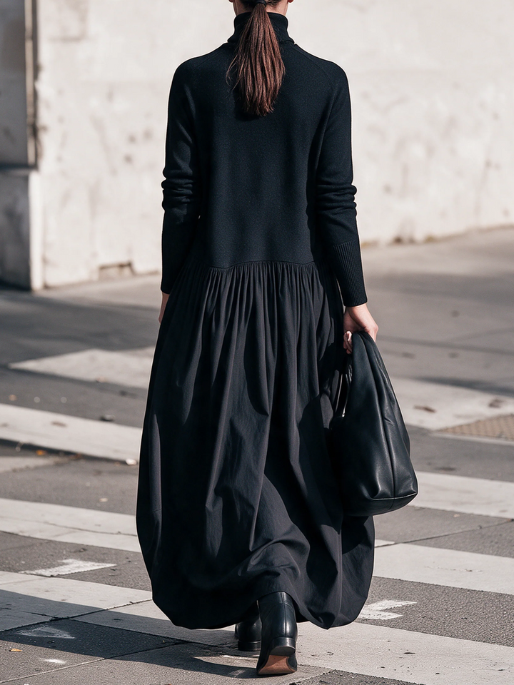 Marigold Hayes | High Neck Oversized Maxi Dress