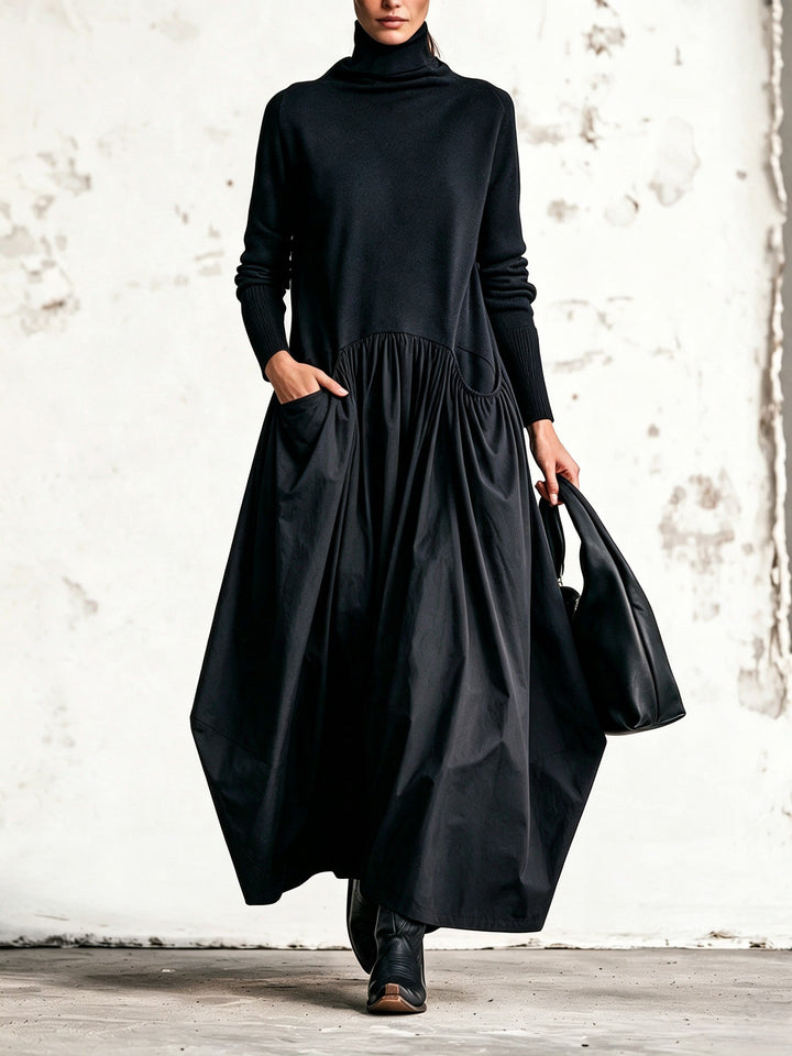 Marigold Hayes | High Neck Oversized Maxi Dress