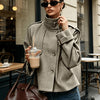 Rosalind Hayes | Stand-Collar Houndstooth Jacket