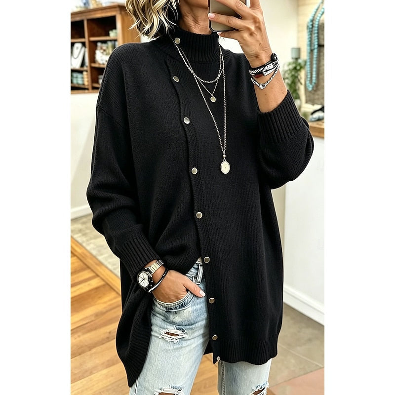 Wren | Longline Turtleneck Cardigan