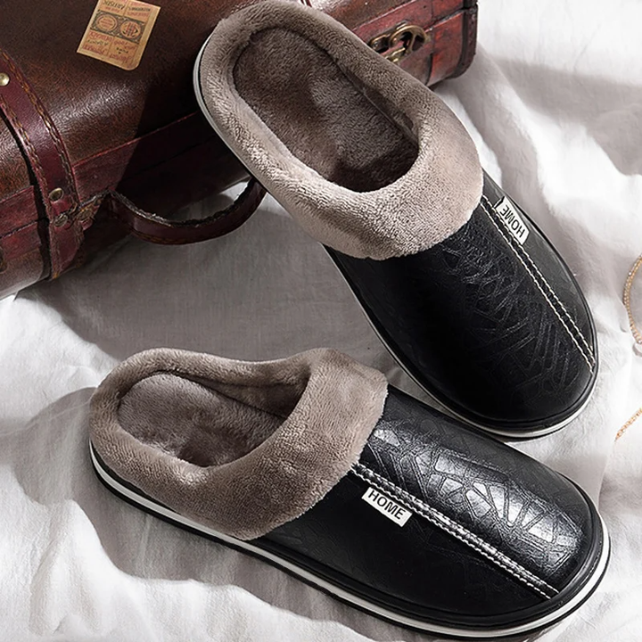 Dominic | Faux Fur-Lined House Slippers