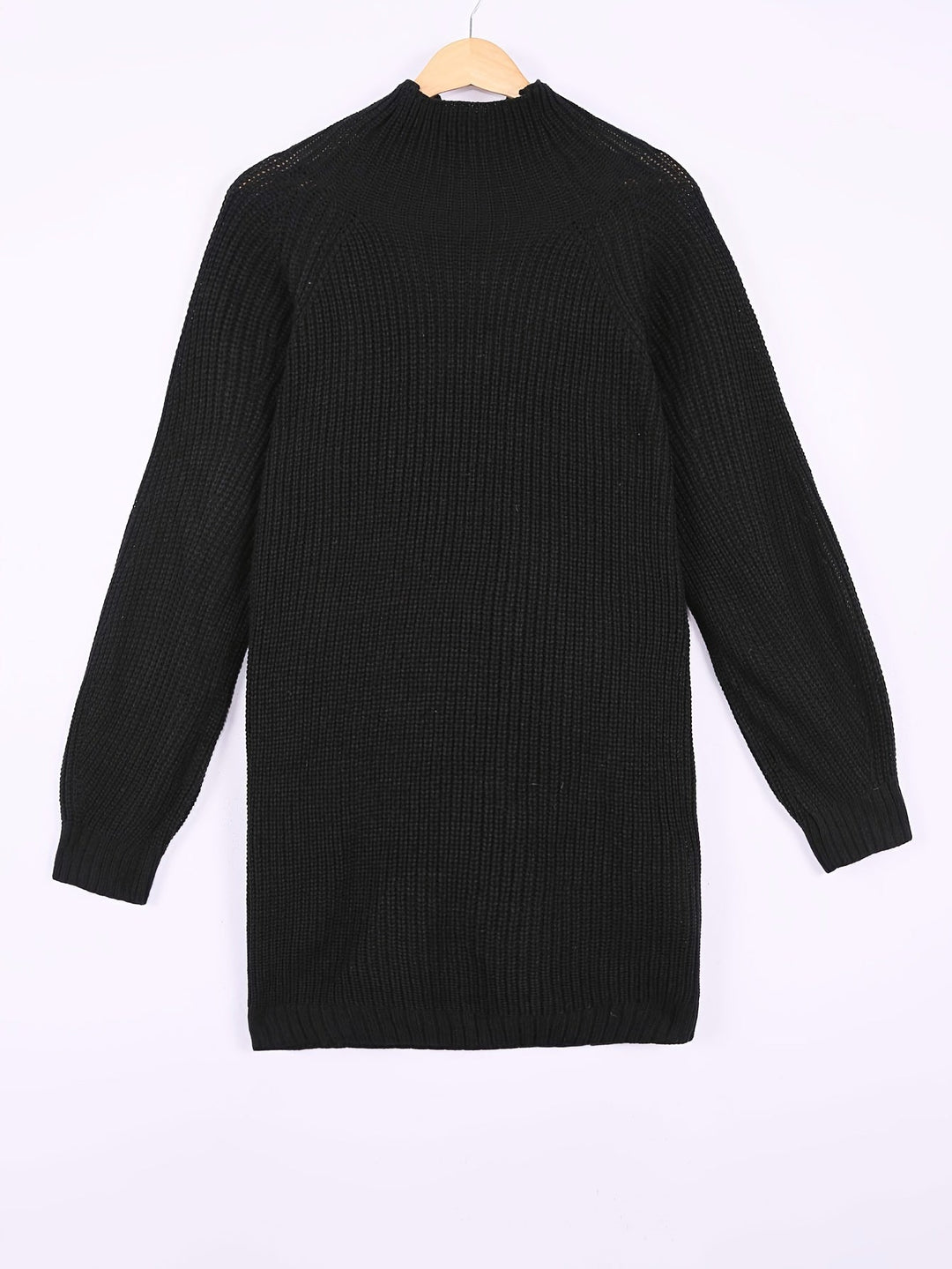 Sabine | Ribbed Half-Turtleneck Sweater Dress