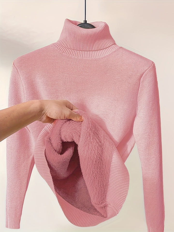 Selena | Ribbed Turtleneck Sweater