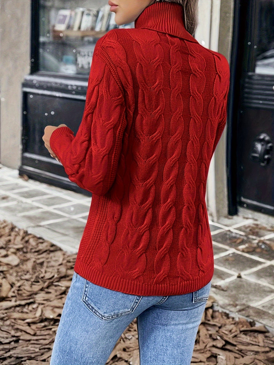 Noelani | Cable-Knit Turtleneck Sweater