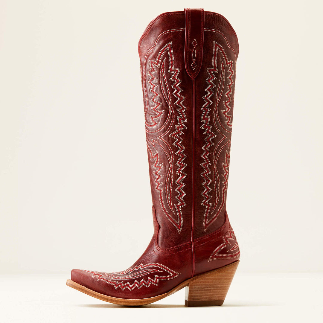 Black Embroidered Pointed Toe Western Boots